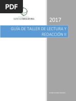 Guía de Taller de Lectura y Redacción II