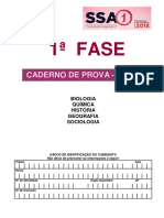 Caderno de Provas Vestibular SSA 1 UPE - 2º Dia