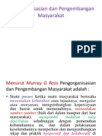 Pengorganisasian Dan Pengembangan Masyarakat