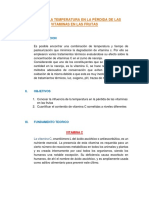 Practica N°5 EFECTO TEMPERATURA EN LA PERDIDA DE VITAMINA C