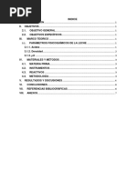 INFORME 1 de Control de Calidad en La Leche