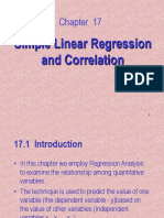 Simple Linear Regression and Correlation