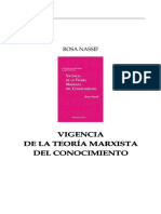 Rosa Nassif Vigencia de La Teoria Marxista Del Conocimiento