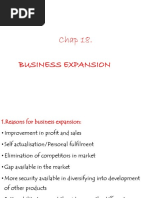 Chapter 18 Business Expansion Powerpoint