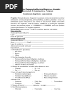 Cuestionario Diagnostico - Docente