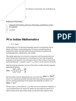 PI in Indian Mathematics