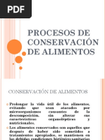 Procesos de Conservación de Alimentos