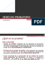 Derecho Probatorio Generalidades