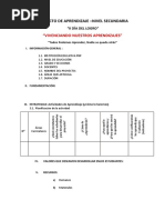 Proyecto de Aprendizaje - Nivel Secundaria