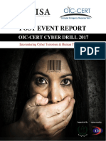 OIC-CERT Cyber Drill 2017, Post Event Report by PISA-CERT Pakistan