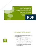 Dimensiones Primordiales de La Sociedad