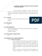 3.6.4. Control de Producto Final de Harina y Aceite de Pescado