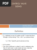 Control Valve Sizing