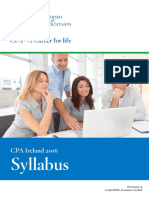 Syllabus CPA: A Career For Life