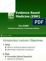 Evidence Based Medicine (EBM) : Tim Fome