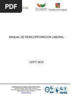 Manual de Reincorporacion o Adaptación Laboral - Adaptación Laboral CEFIT 2016