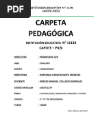 Carpeta Pedagógica - Capote Sergio