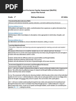 Inferences 3 Lesson Plan