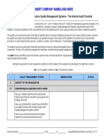 IATF 16949:2016 - Checklist Sample