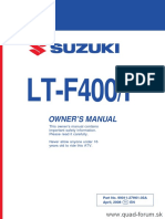 Suzuki Eiger LT-F400/F Owners Manual