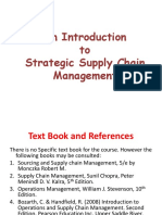 Introduction To Strategic Supply Chain Management