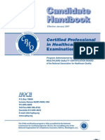 Andidate Andbook: Certified Professional in Healthcare Quality