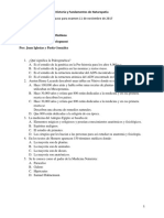 Repaso para El Examen # 1 de Historia y Fundamentos de La Naturopatía