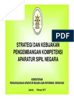 Strategi Dan Kebijakan Pengembangan Kompetensi Asn