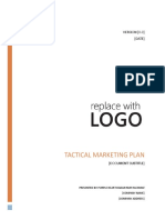 Tactical Marketing Plan