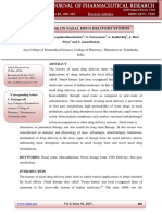 An Outlook On Nasal Drug Delivery System