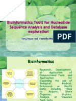 Bioinformatics Tools For Nucleotide Sequence Analysis and Database Exploration