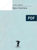 Isidoro Reguera - La Lógica Kantiana