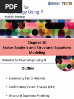 Factor Analysis and Structural Equations Modelling: Statistics For Psychology