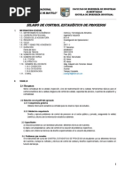 SILABO Control Estadistico de Procesos