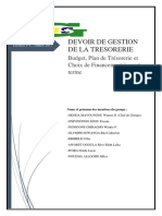 Devoir de Gestion de La Trésorerie