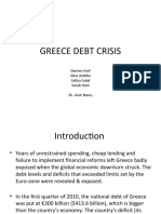 Greece Debt Crisis: Dareen Atef Dina Wahba Safiya Galal Sarah Hani Dr. Amir Nasry