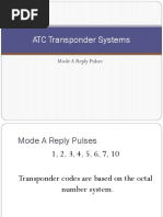 ATC Transponder Systems: Mode A Reply Pulses