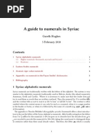 A Guide To Numerals in Syriac