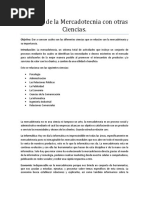 Relación de La Mercadotecnia Con Otras Ciencias