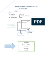 Dimensionamiento de Tanque Cisterna y Elevado