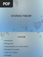 Systems Theory: BY: Charles Mhango Charity Kasawala Violet Khonje George Nsitu