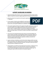 Export Guidelines in Nigeria PDF