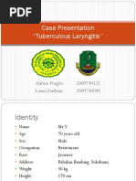 Case Presentation 3 DR Oscar Laryngitis TB