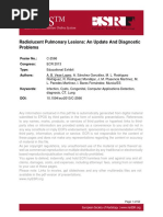 Radiolucent Pulmonary Lesions: An Update and Diagnostic Problems