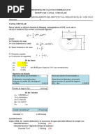 Diseño de Canal Rectangular - JR. 28 de FEBRERO