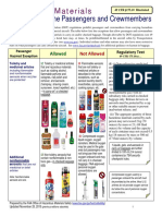 FAA Hazardous Materials Carried by Passengers and Crew