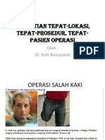 Kepastian Tepat-Lokasi, Tepat-Prosedur, Tepat-Pasien Operasi