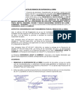 Acta de Reinicio de Suspension de Obra