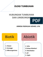 Hubungan Tumbuhan Dengan Lingkungan (Matkul Fisiologi)