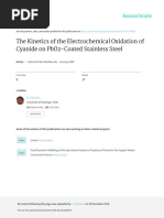 The Kinetics of The Electrochemical Oxidation of Cyanide On Pbo2-Coated Stainless Steel